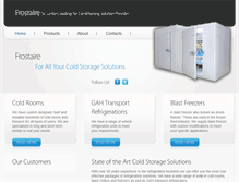 Tablet Screenshot of coldrooms.frostaire.com